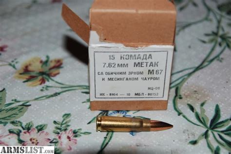 M65 and M67 ammo. . 762 mm metak m67